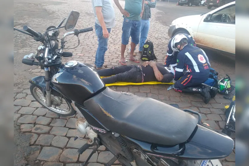 Motociclista sofre queda na BR-369, em Aricanduva