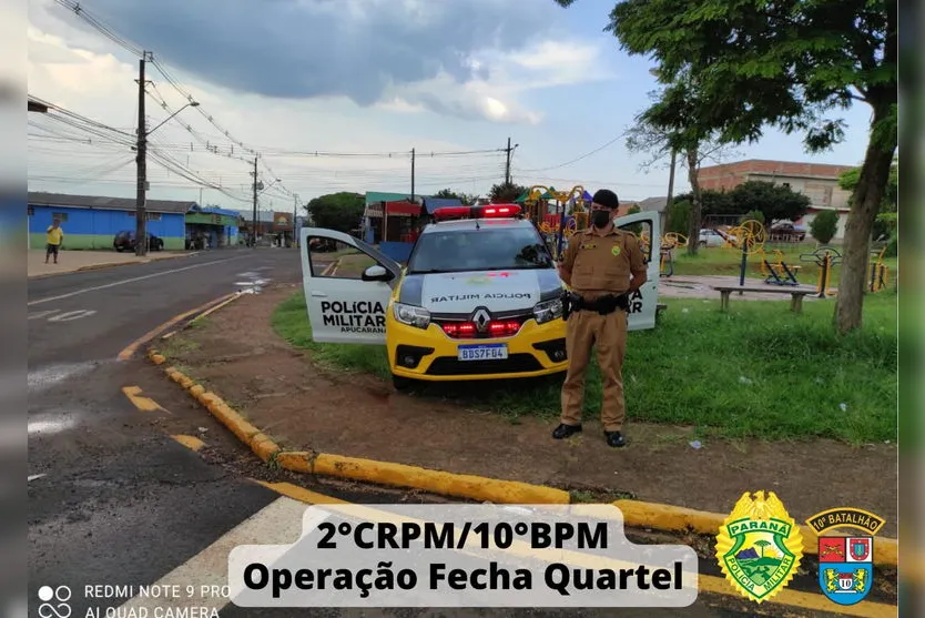 PM de Apucarana realiza Operação Fecha Quartel
