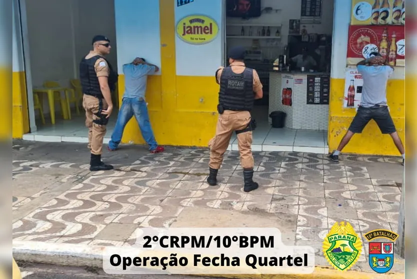 PM de Apucarana realiza Operação Fecha Quartel