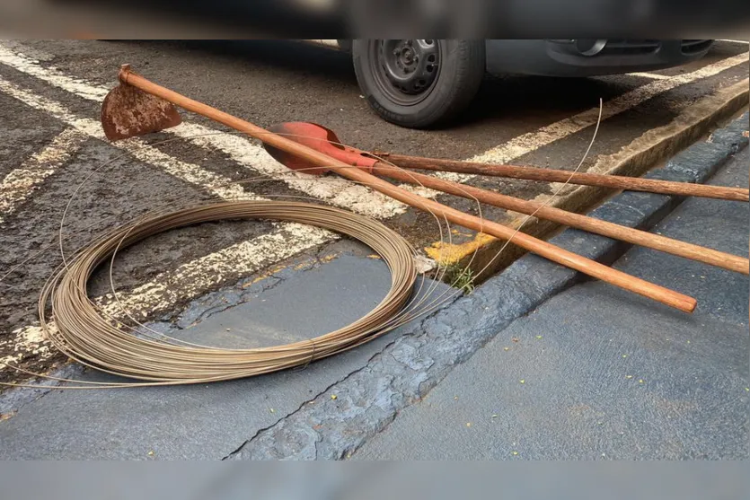 PM recupera objetos furtados e prende homem no Pirapó