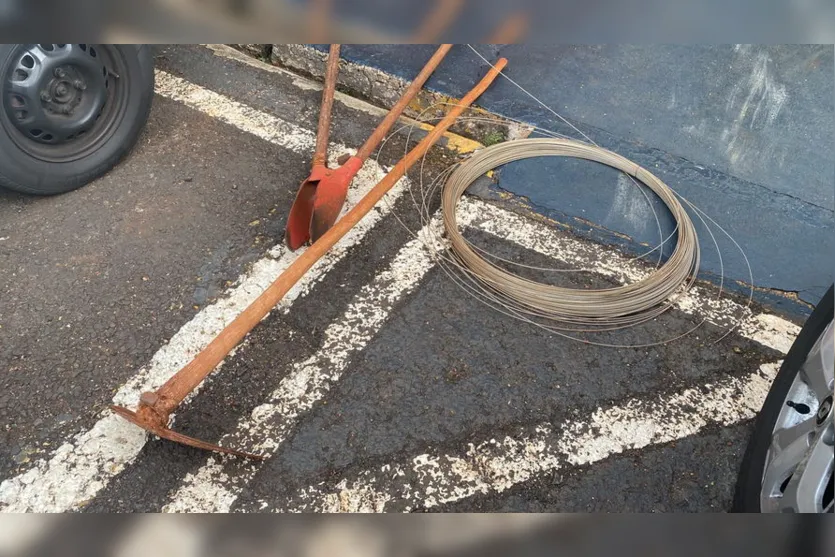 PM recupera objetos furtados e prende homem no Pirapó