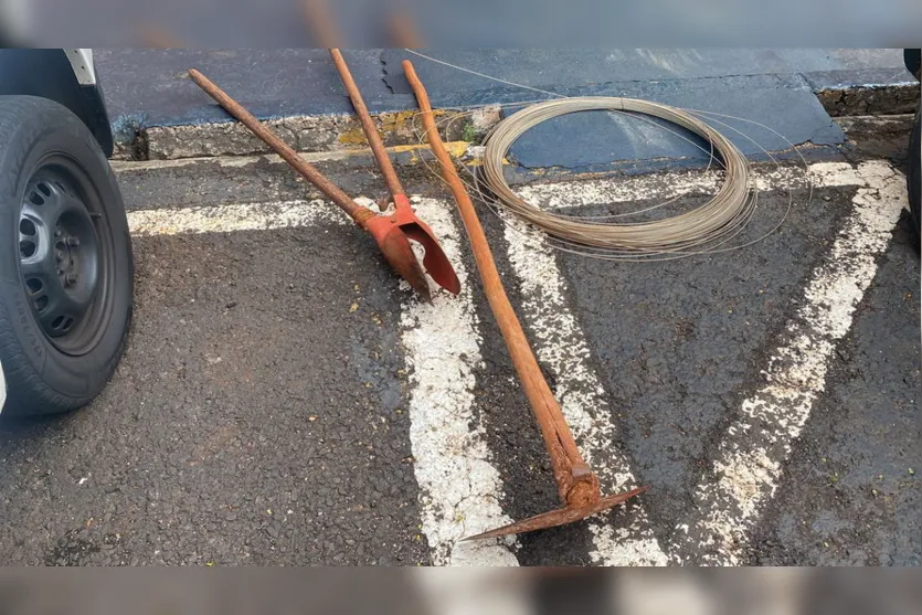 PM recupera objetos furtados e prende homem no Pirapó