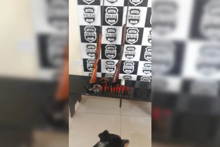 Polícia apreende espingardas e munições em São João do Ivaí