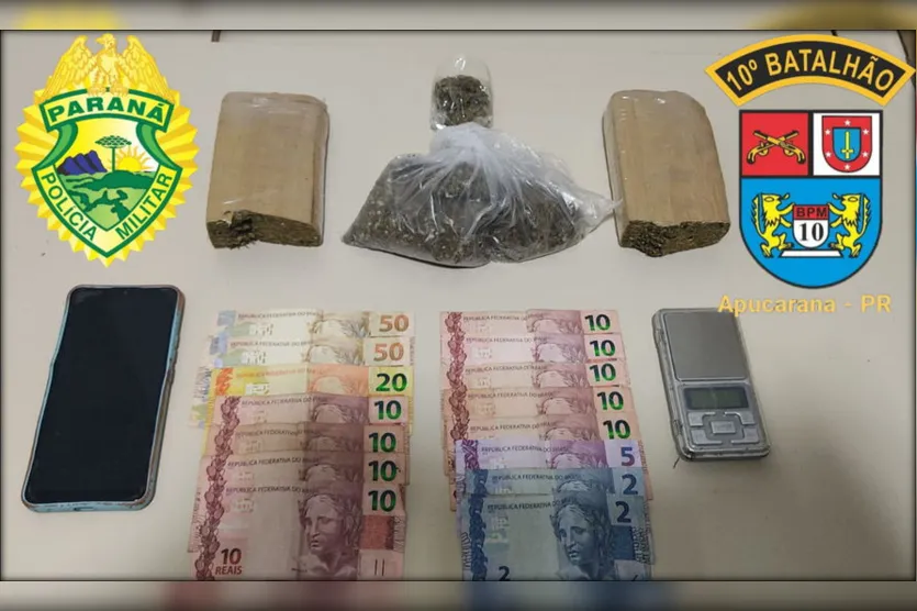 Rocam de Apucarana apreende maconha e prende traficante