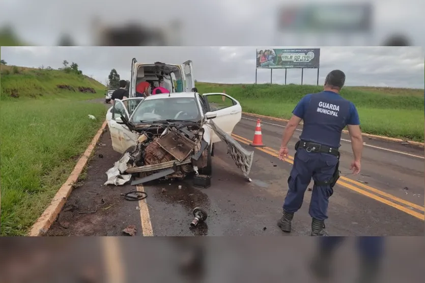  A batida foi trevo da Coamo, entre Borrazópolis e Cruzmaltina 