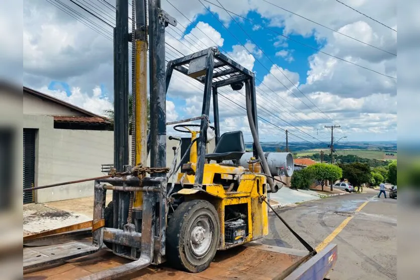  A empilhadeira teria apresentado problemas nos freios 