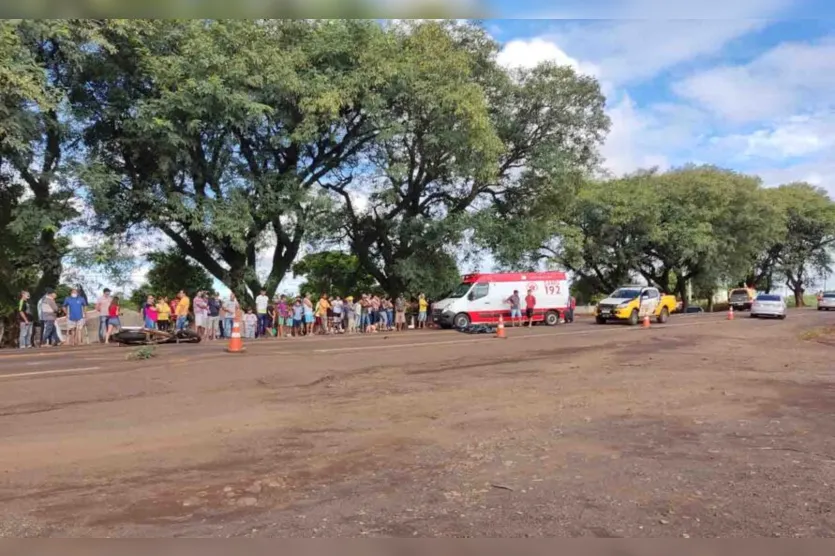  Acidente aconteceu na PR-466, no trevo de saída para Ivaiporã, em frente a Auto Escola Jardim. 