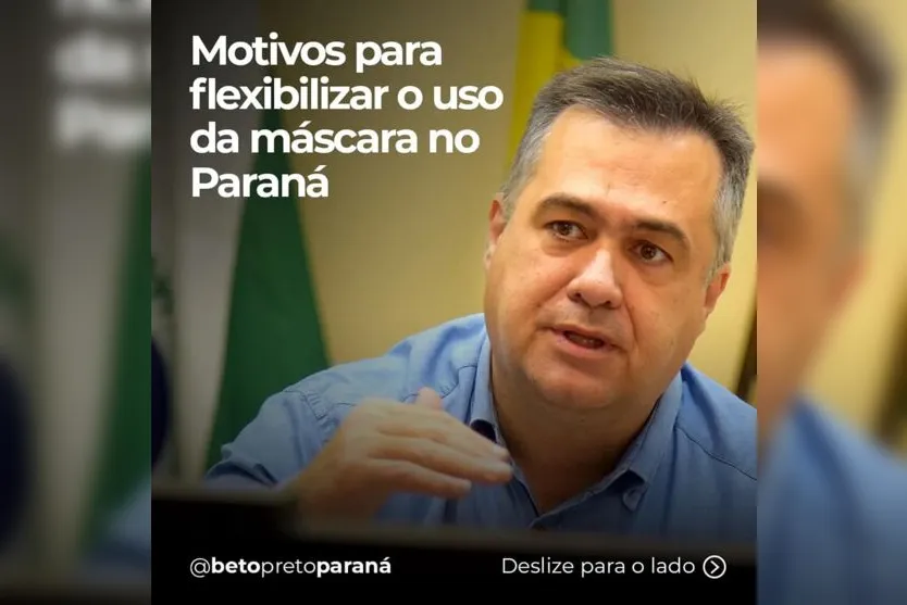 Beto Preto cita motivos para flexibilizar o uso da máscara
