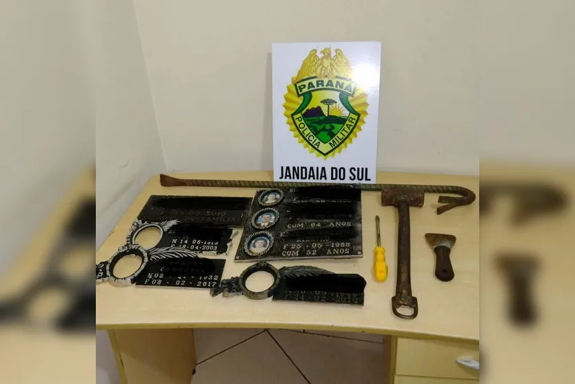 Envolvidos em furto de cemitério são presos em Jandaia
