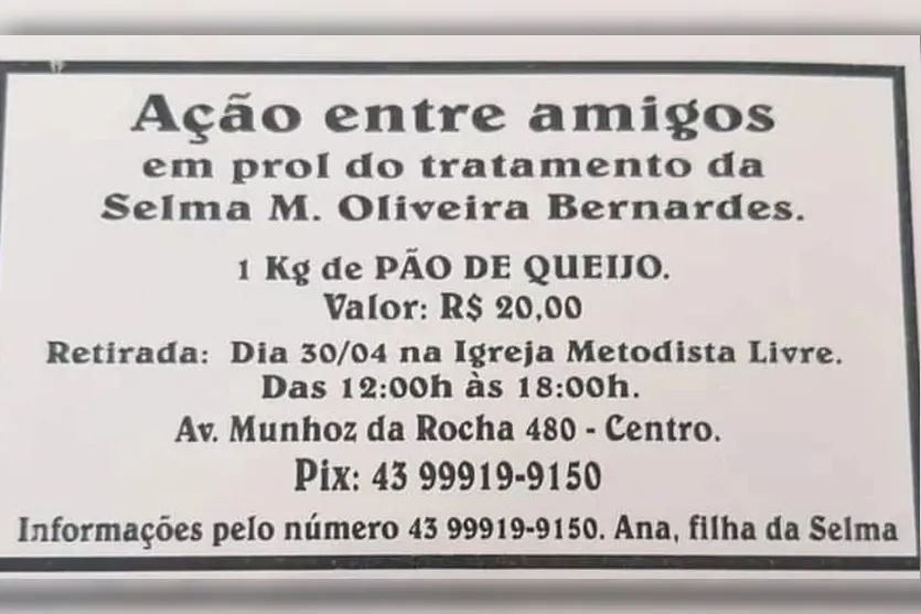 Família cria ações para ajudar apucaranense com câncer