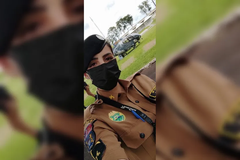  Gabriella Picanço Xavier, 25, que trabalha há 6 anos na Polícia Militar (PM) 