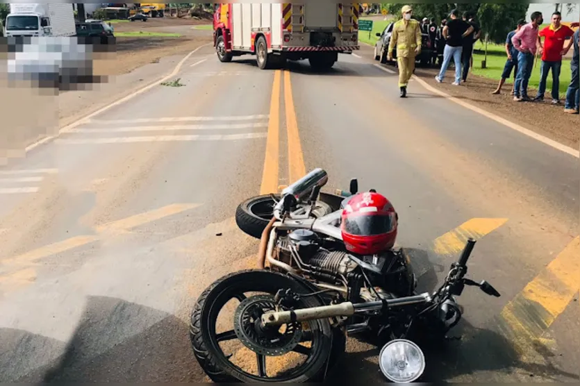 Motociclista de Jardim Alegre morre em acidente no trevo