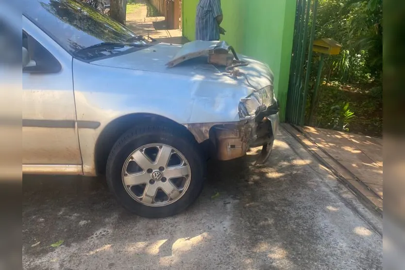 Motociclista fica ferido ao colidir com carro em Apucarana