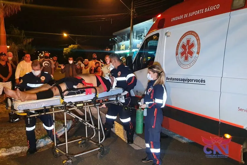 Motociclista fica ferido em batida com carro em Maringá