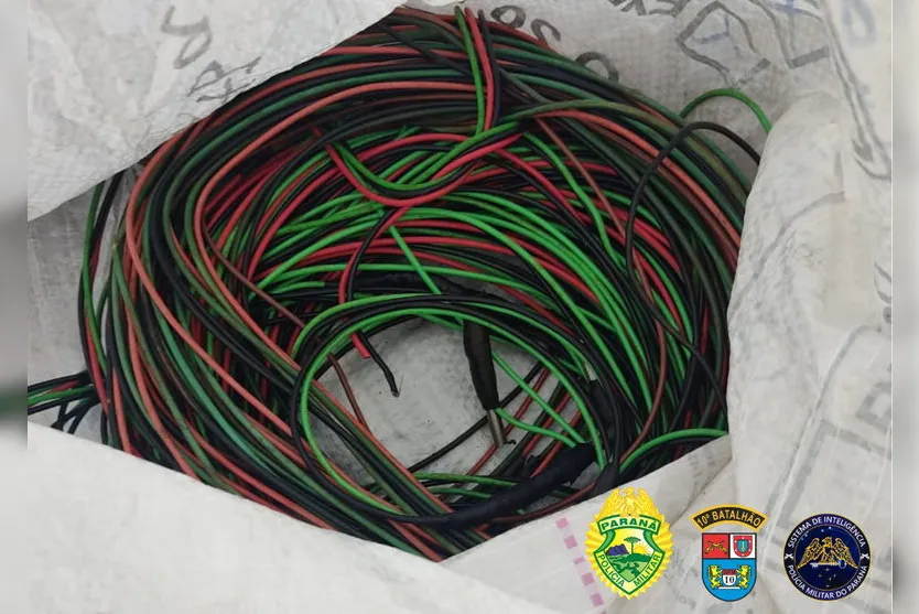 Operação coíbe comércio ilegal de fios de cobre em Apucarana