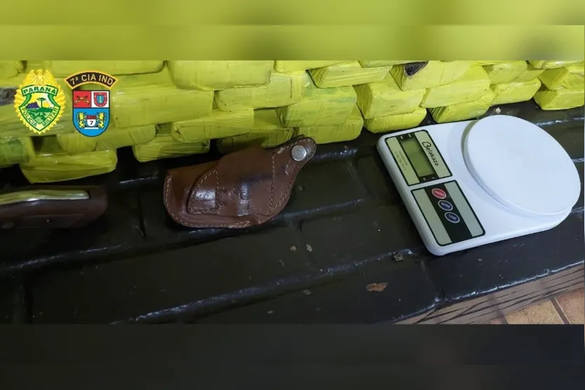 PM de Arapongas apreende mais de 230 Kg de maconha