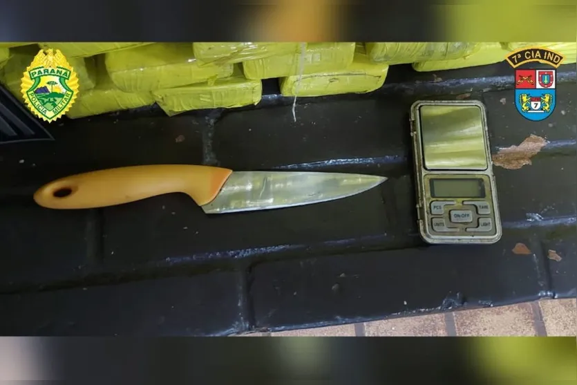 PM de Arapongas apreende mais de 230 Kg de maconha