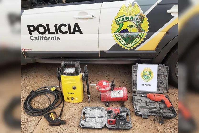Polícia Militar recupera ferramentas furtadas em Califórnia