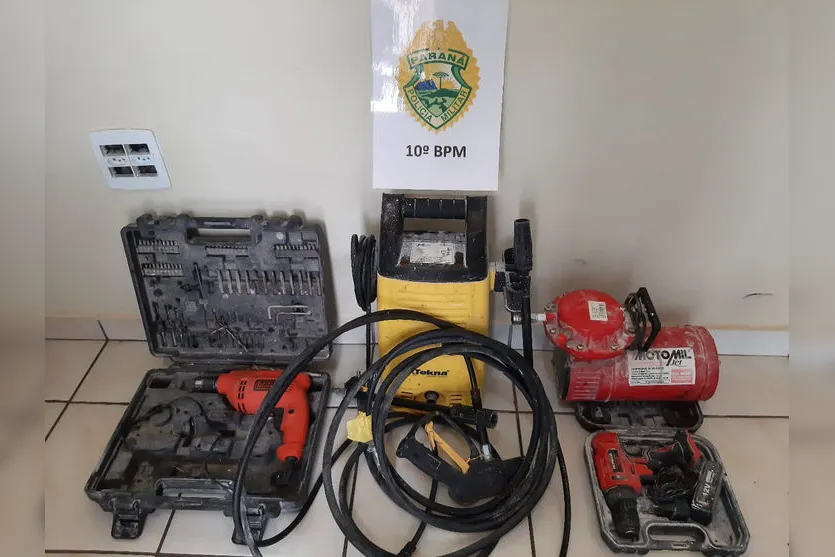 Polícia Militar recupera ferramentas furtadas em Califórnia