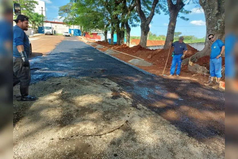 Apucarana alarga rua defronte ao Campo do Zé Rico