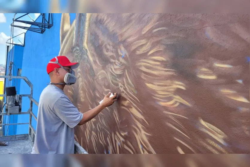 Apucarana ganha maior painel de grafite do norte do Paraná