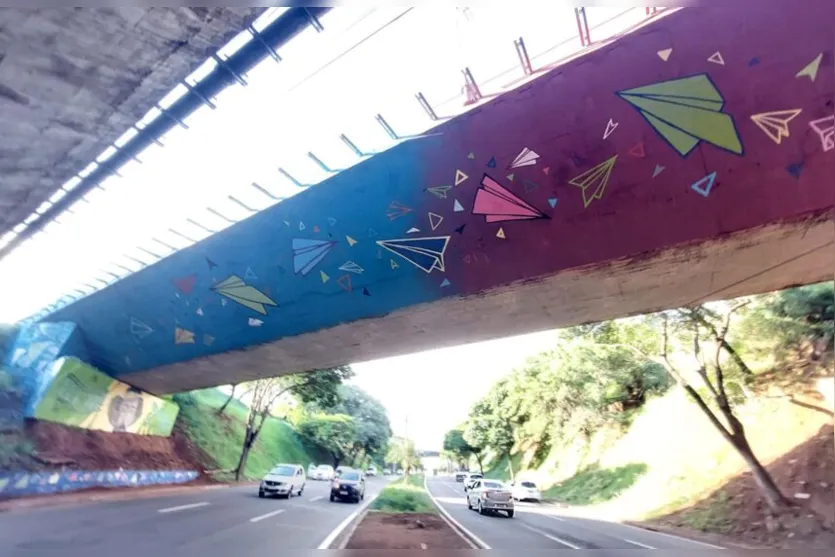 Artista de Apucarana participa de 'mega' grafite em Londrina