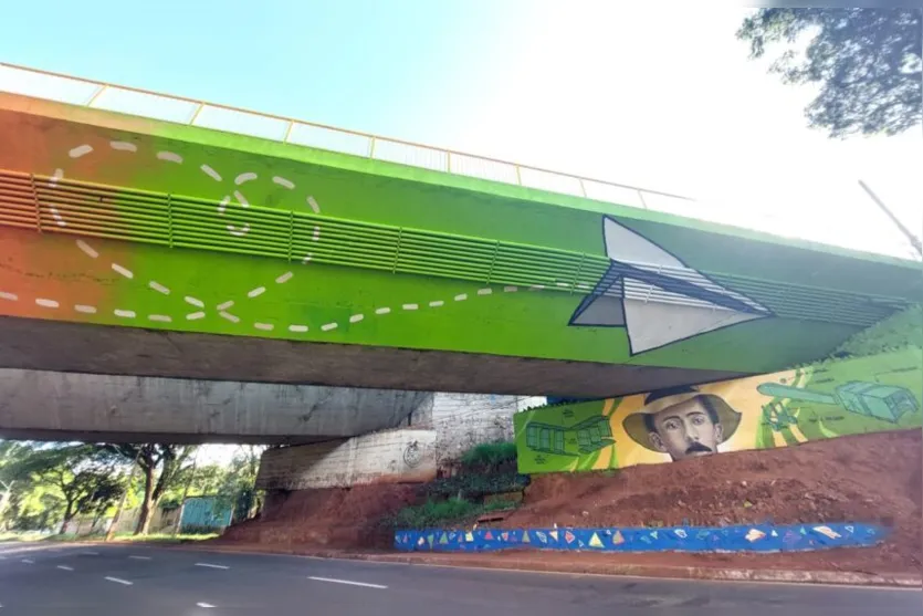 Artista de Apucarana participa de 'mega' grafite em Londrina
