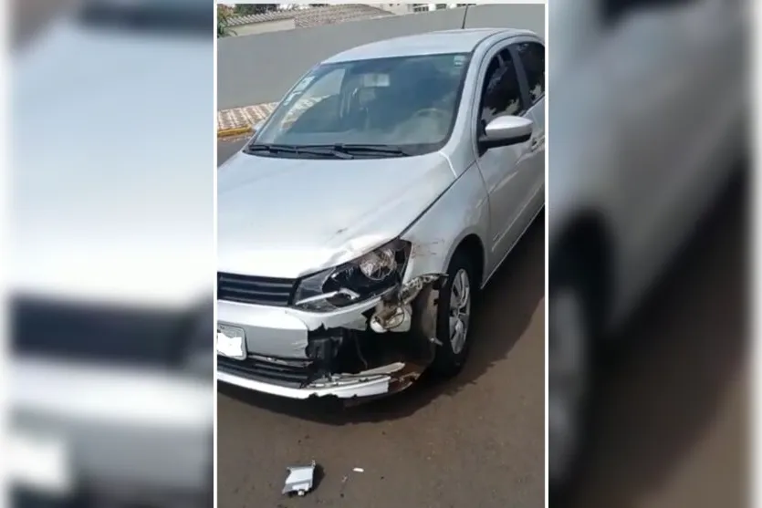 Motoboy quebra a perna após acidente em Apucarana