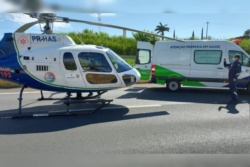 Motociclista fica ferido em colisão com carro em Cambira