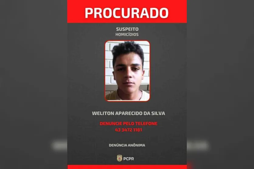 PCPR divulga fotos de suspeitos de homicídio em Ivaiporã
