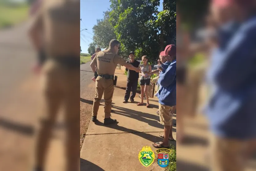 PM de Apucarana entrega chocolate para crianças