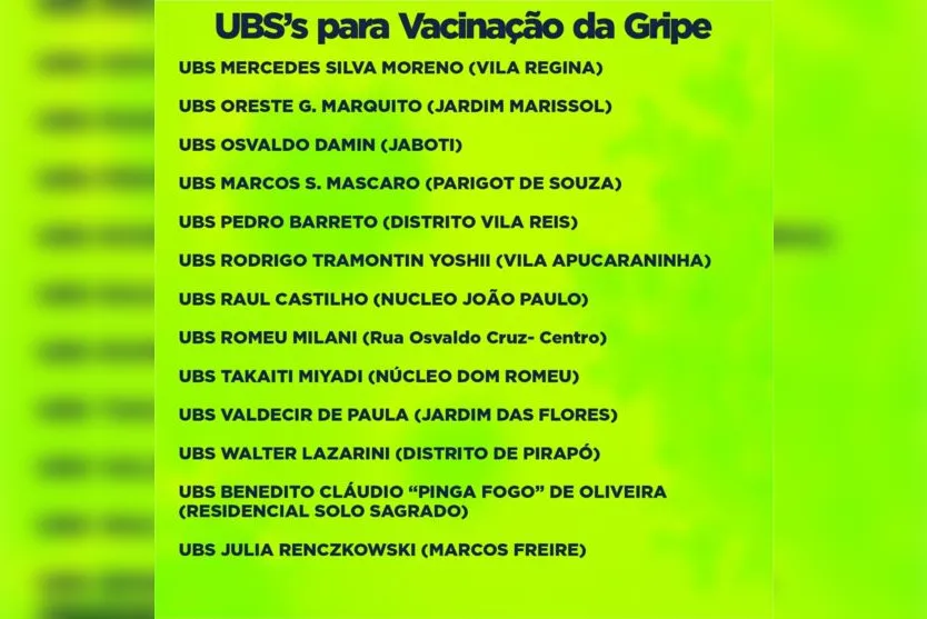 Vacinação contra a gripe para crianças começa nesta quarta