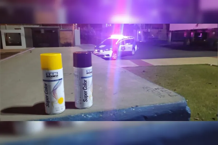 Enfermeira é detida após pichar pista de skate em Apucarana