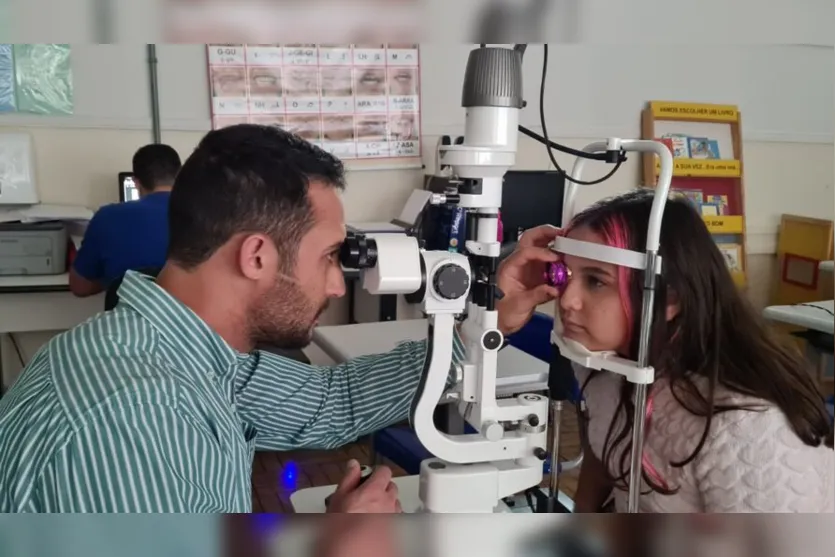 Mais de 120 alunos receberam atendimento oftalmológico
