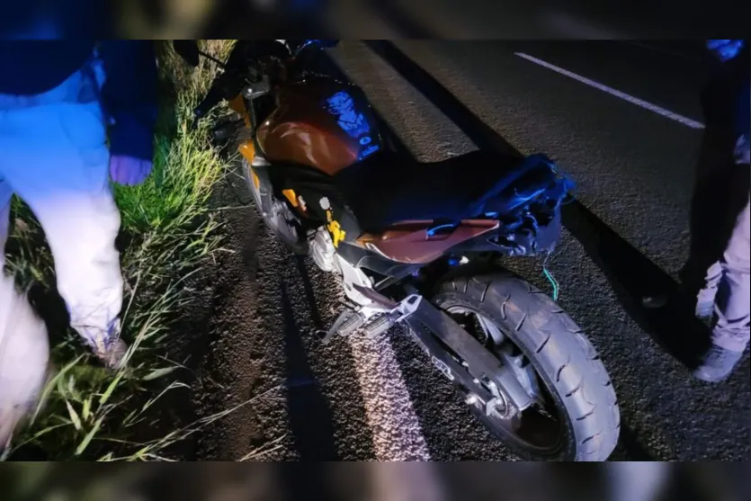 Motociclista perde o pé em acidente na BR 369 em Apucarana