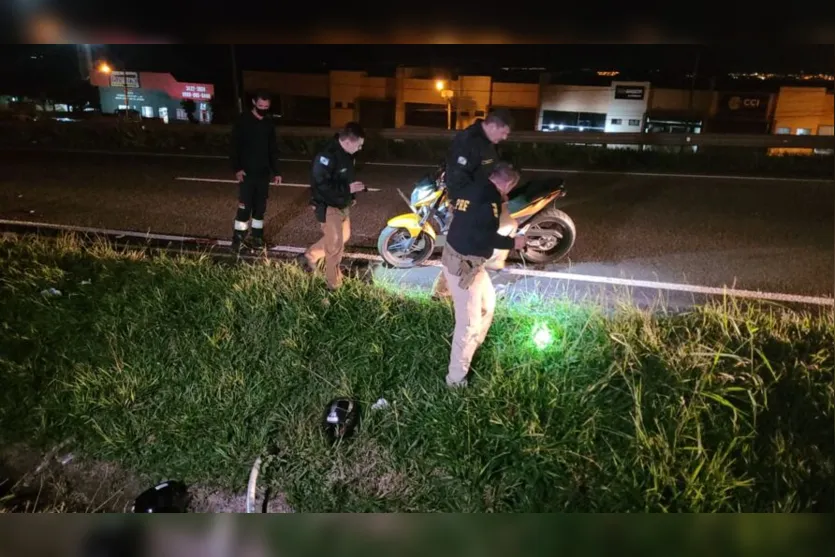 Motociclista perde o pé em acidente na BR 369 em Apucarana