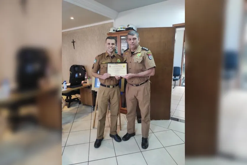 Policial Militar de Apucarana recebe homenagem