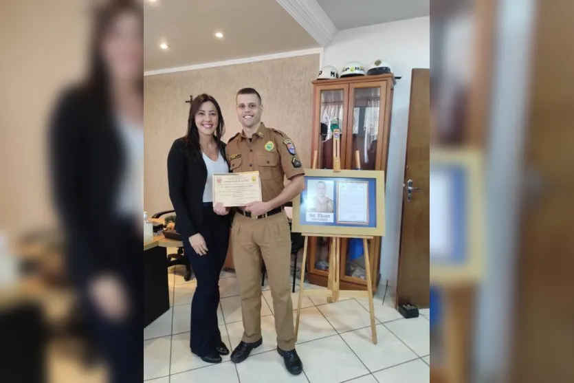 Policial Militar de Apucarana recebe homenagem
