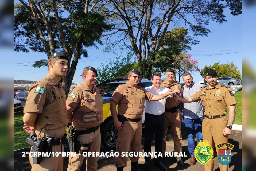 10º BPM recebe duas novas viaturas para patrulha rural