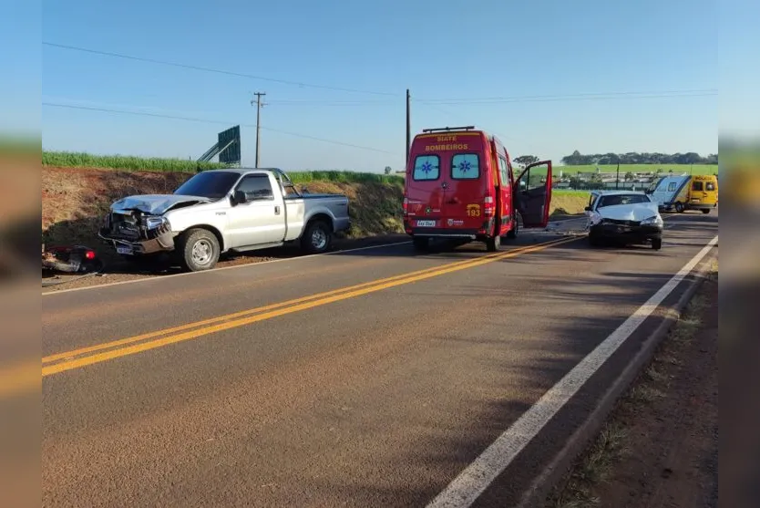  A Polícia Rodoviária foi acionada para o registro da ocorrência 