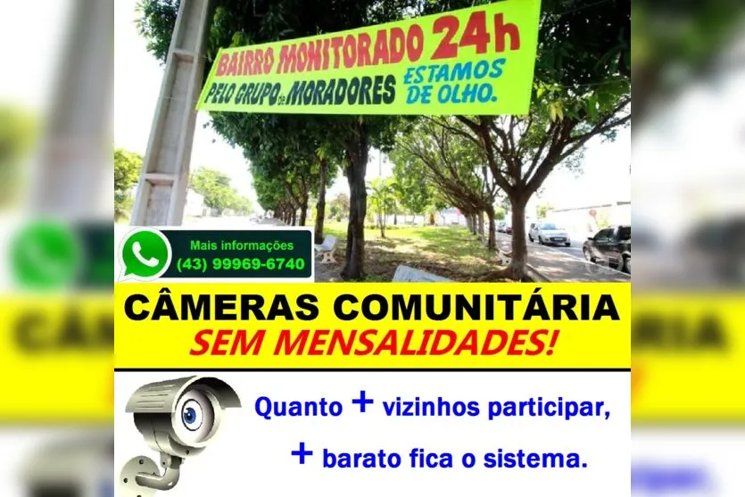 'Bairro Monitorado': projeto em Apucarana ajuda na segurança