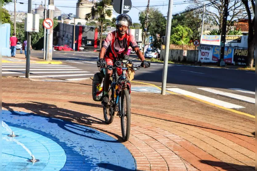  Ciclista chegou a Apucarana nesta quinta-feira (23); próxima parada é Curitiba 