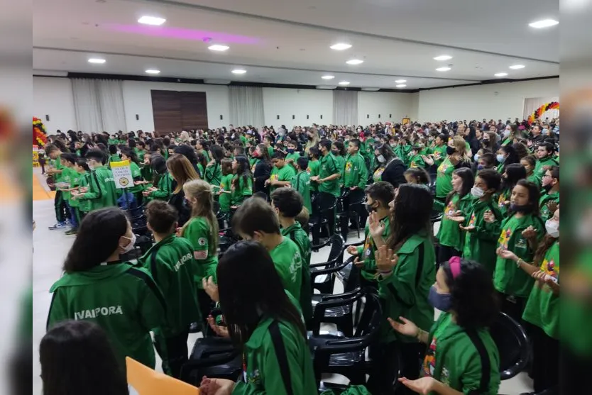  Durante o evento, os alunos também realizaram o juramento 