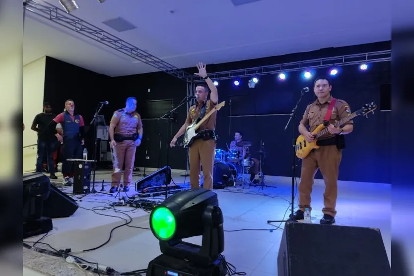  O evento contou ainda com a Banda do Proerd da cidade de Ponta Grossa 