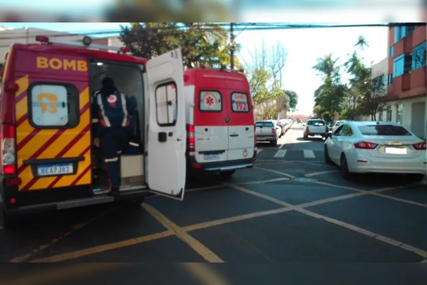  O marido dela estava junto, mas ele não foi atingido 