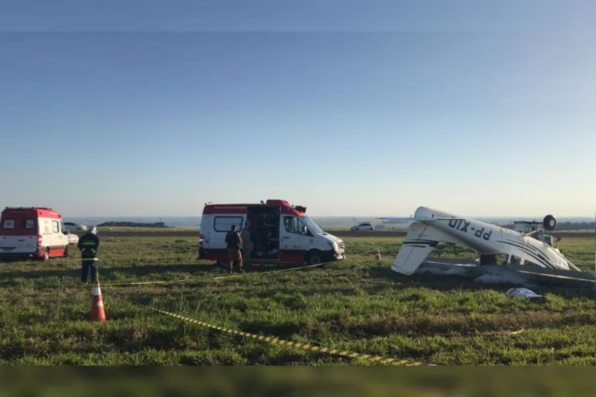 Queda de avião em Arapongas deixa um morto e dois feridos; Vídeo