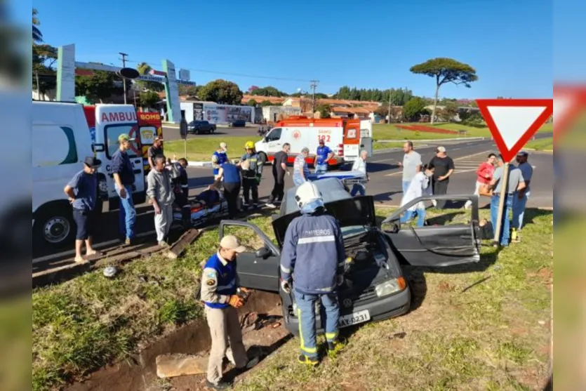  Socorristas do Serviço de Atendimento Móvel de Urgência (Samu) e Corpo de Bombeiros foram acionados 