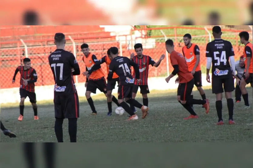  Time durante preparo para o Campeonato Estadual 