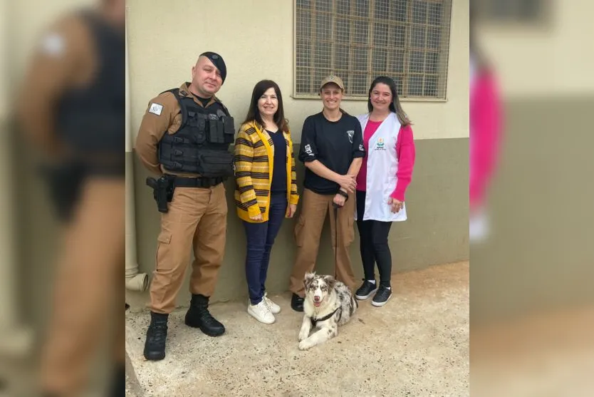 10º BPM inicia projeto 'Cão Amigo' em atividades de terapia assistida