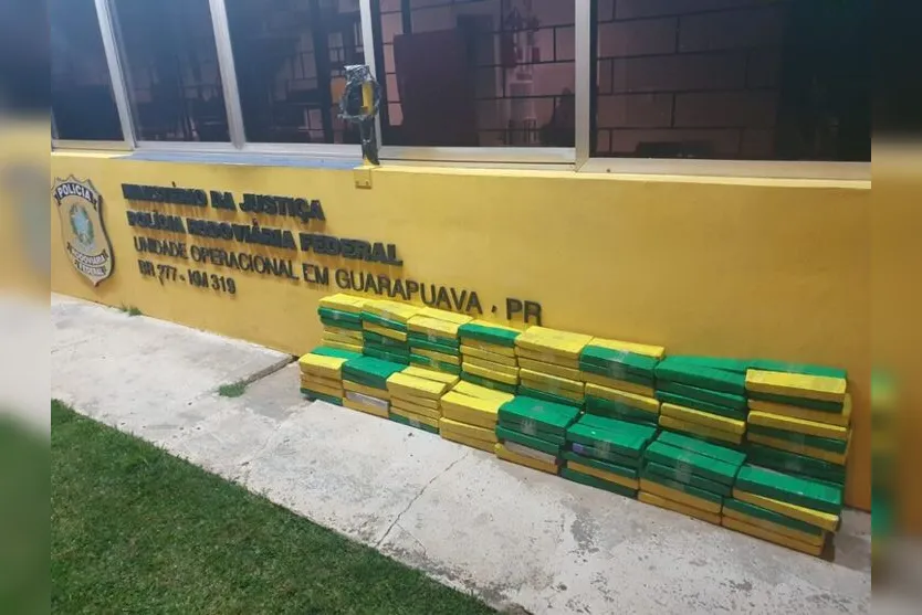  A maior parte da droga foi apreendida no sábado (30), nas cidades de Guaíra e Guarapuava 